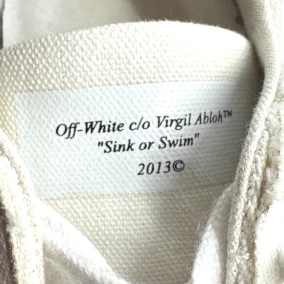 Off-White c/o Virgil Abloh Vulc White Pink Low Top Sneakers Size 38 - Picture 10 of 11